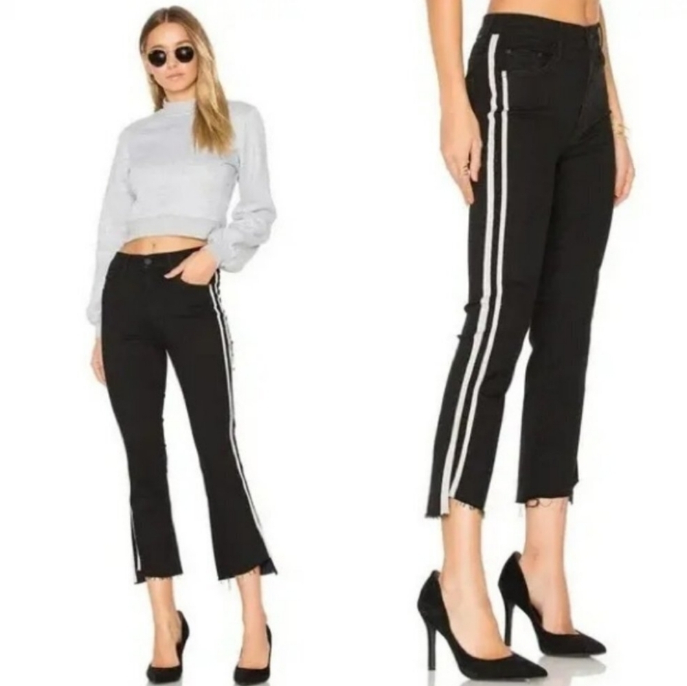 Mother Insider Crop Step Fray in Guilty Racer